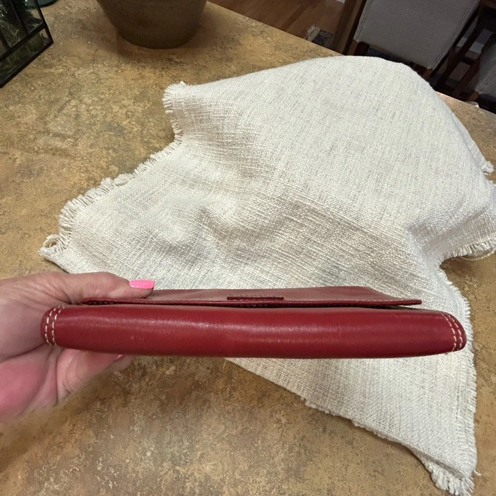 Vintage Fossil Red Leather Travel Jewelry Organizer - Picture 6 of 12